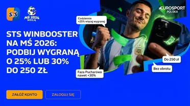 STS Winbooster na MŚ 2026. Podbij wygraną o 25% lub 30% (do 250 zł)