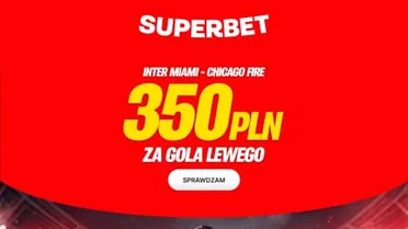 Superbet bonus na Inter Miami – Chicago Fire. 350 zł za gola Lewandowskiego w debiucie